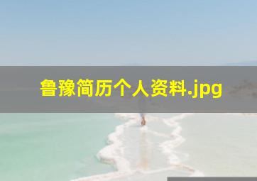 鲁豫简历个人资料