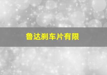鲁达刹车片有限