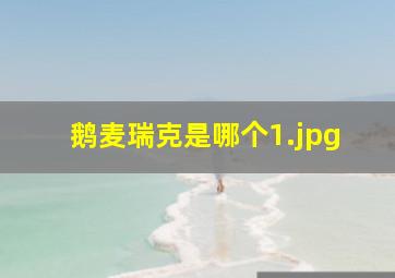 鹅麦瑞克是哪个