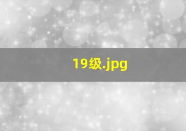 19级