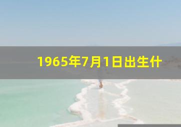 1965年7月1日出生什