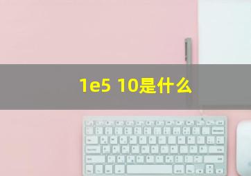 1e5+10是什么