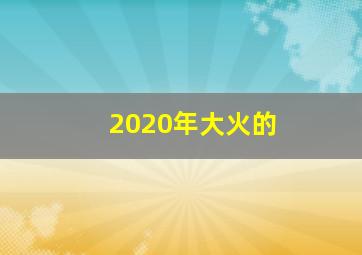 2020年大火的