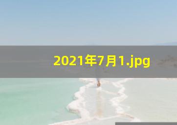2021年7月