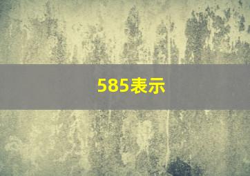 585表示