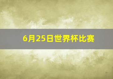 6月25日世界杯比赛