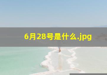 6月28号是什么