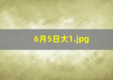 6月5日大