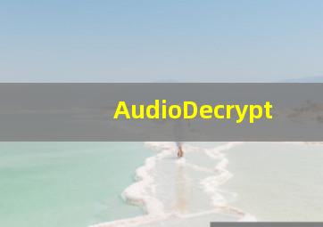 AudioDecrypt