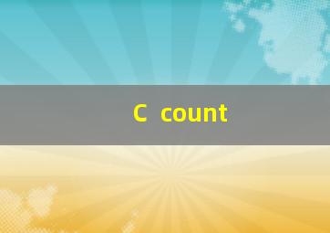 C  count