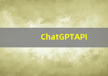 ChatGPTAPI