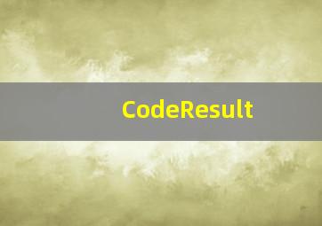 CodeResult