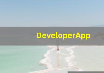 DeveloperApp