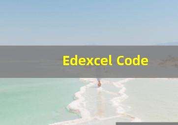 Edexcel Code