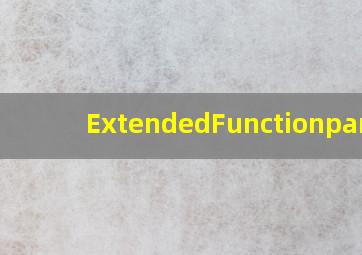 ExtendedFunctionpanel