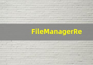 FileManagerRe