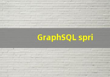 GraphSQL spri