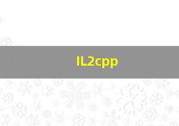 IL2cpp