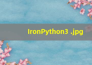 IronPython3 