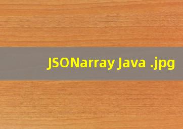 JSONarray Java 