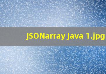 JSONarray Java 