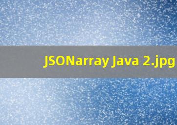 JSONarray Java 