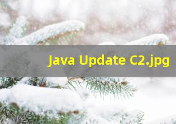 Java Update C