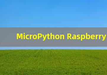 MicroPython Raspberry p