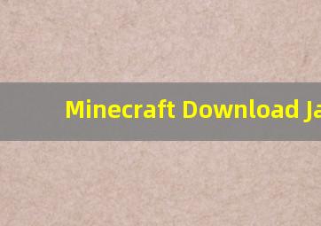 Minecraft Download Java 