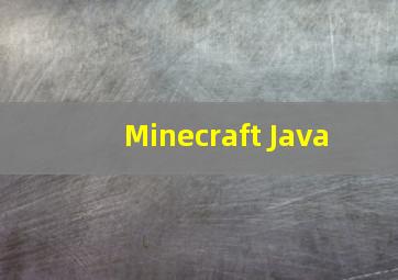 Minecraft Java 
