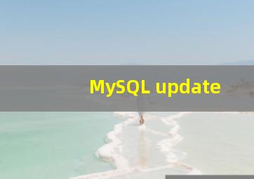 MySQL update