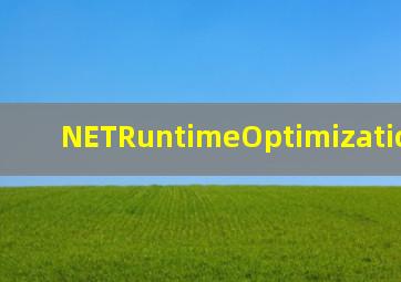 NETRuntimeOptimizationS