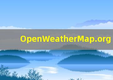 OpenWeatherMap.org API Key