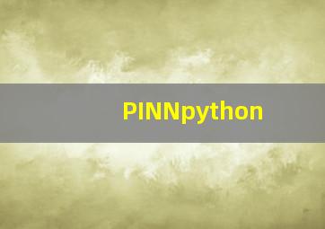 PINNpython