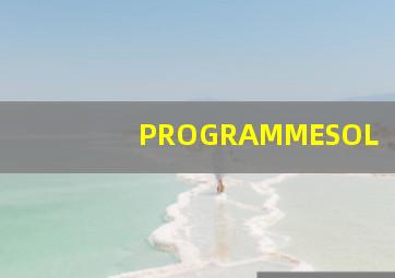 PROGRAMMESOL