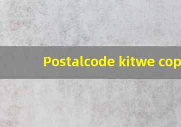 Postalcode kitwe copp