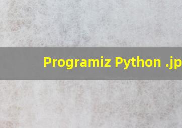 Programiz Python 