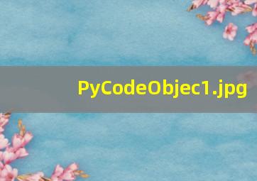 PyCodeObjec