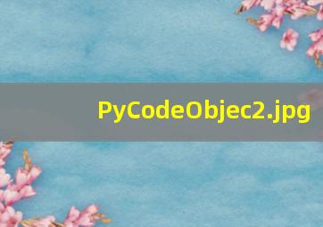 PyCodeObjec