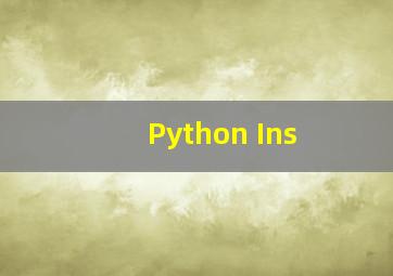 Python Ins