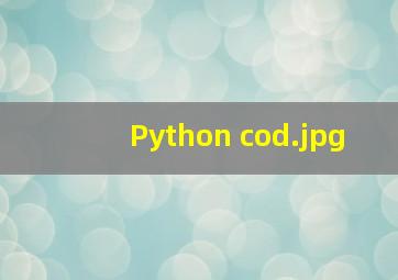 Python cod