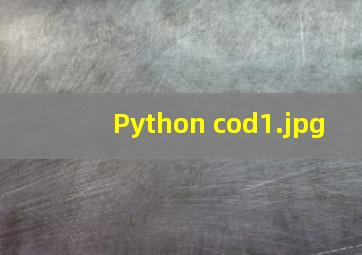 Python cod