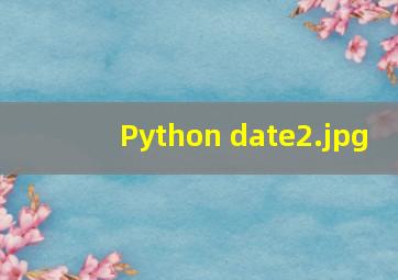 Python date