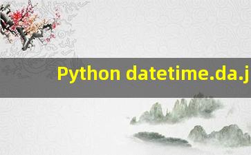 Python datetime.da