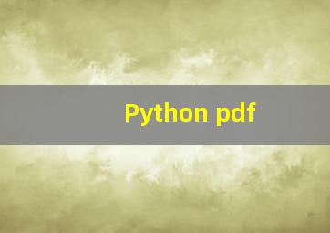Python pdf