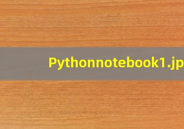 Pythonnotebook