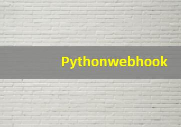 Pythonwebhook