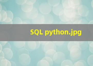 SQL python