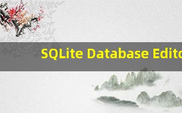 SQLite Database Editor