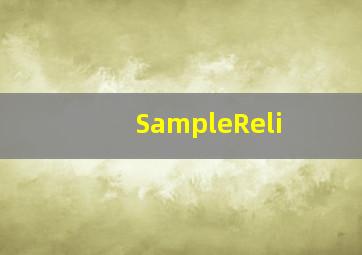 SampleReli